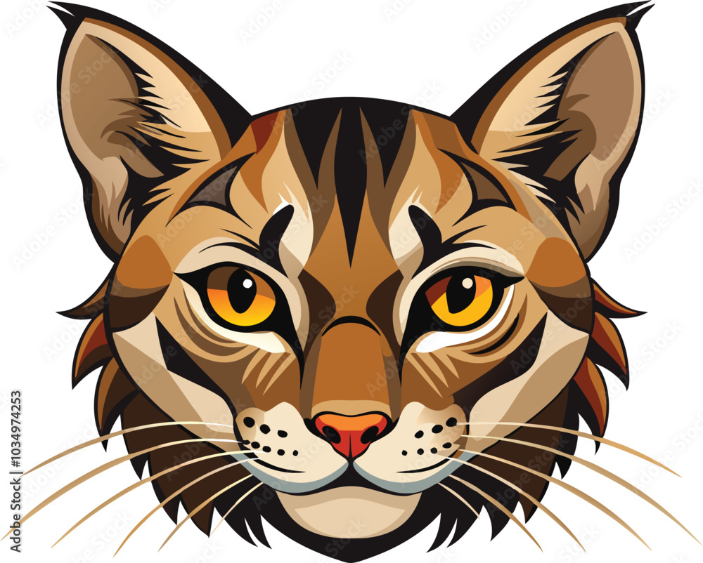 Fototapeta premium illustration of a cartoon cat.