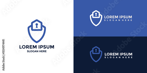 home security logo with minimalist style