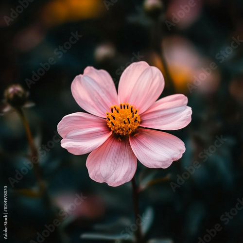close up of pink flower