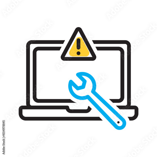 Vector multicolor icon for Troubleshoot