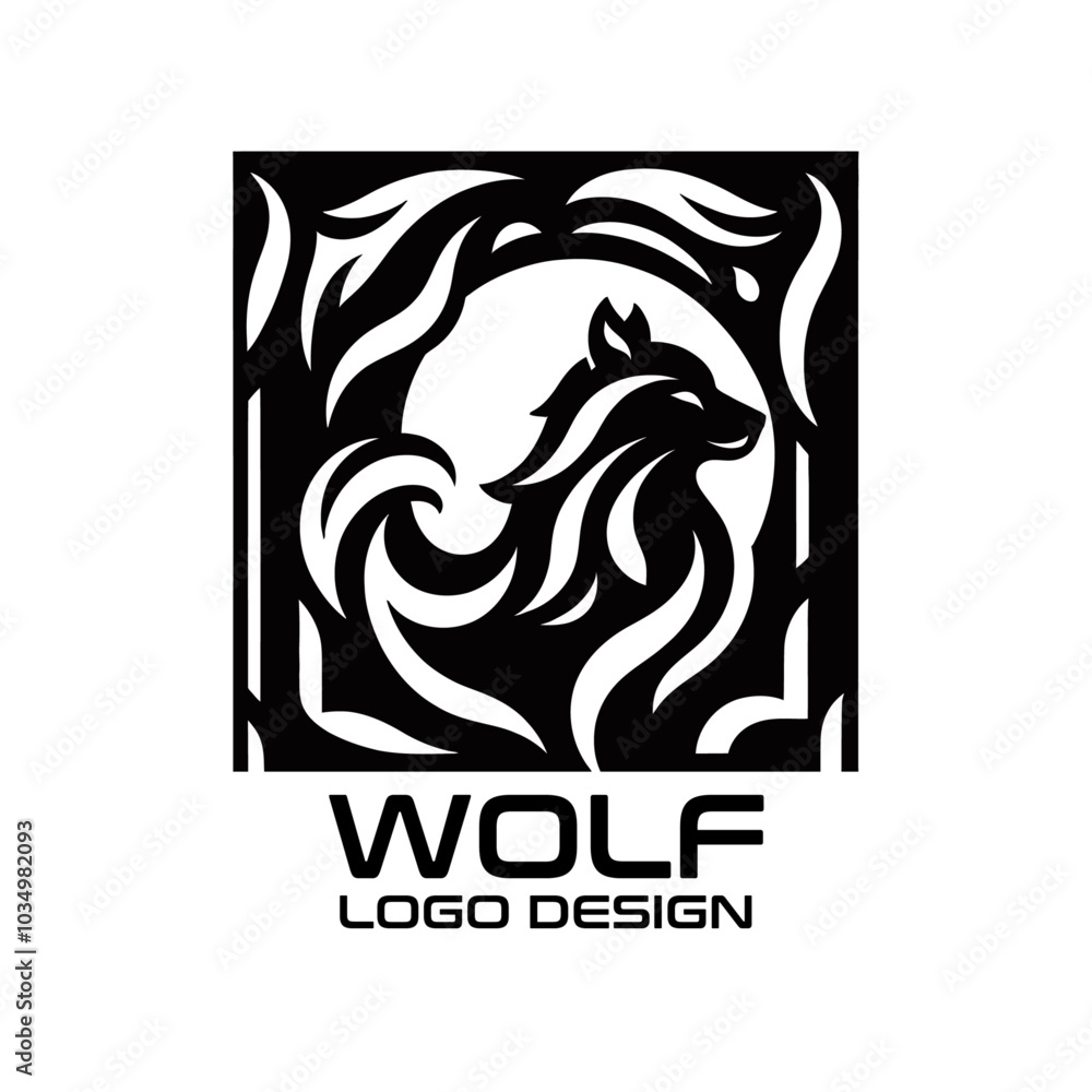 Fototapeta premium Wolf Vector Logo Design
