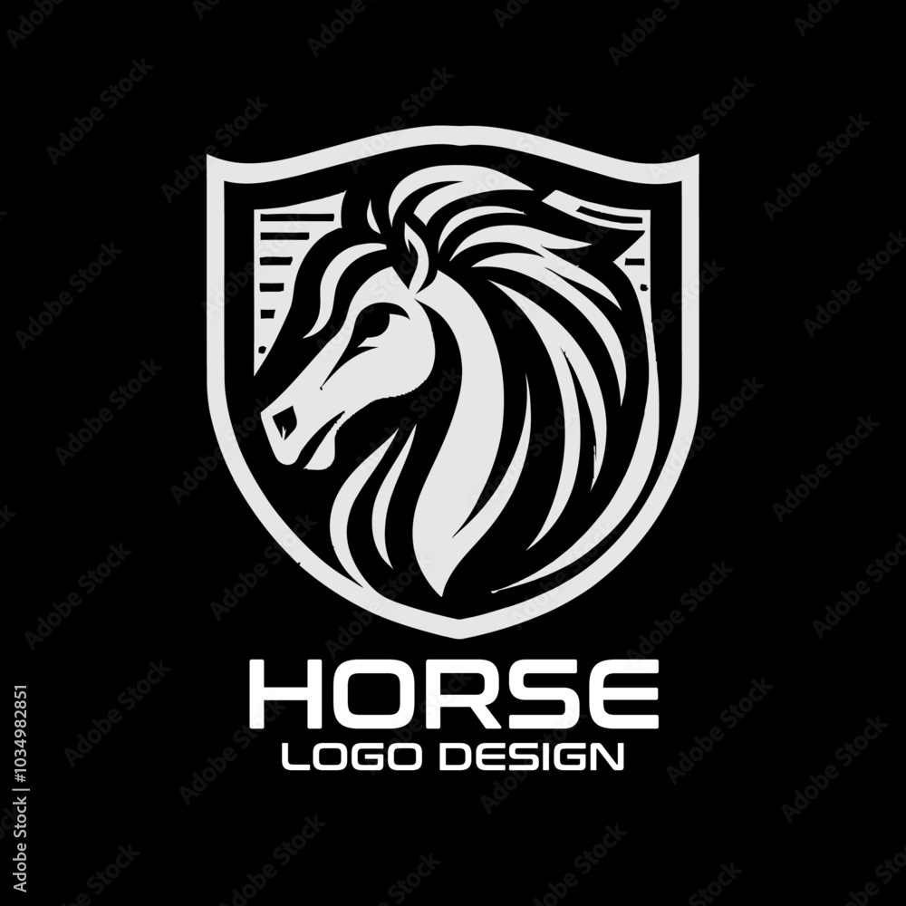Horse Vector Logo Design Horse Vector Logo Design