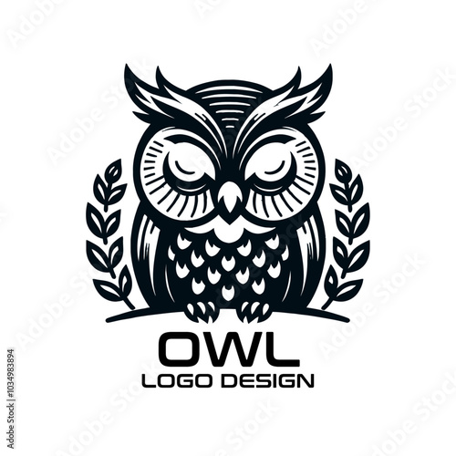 Owl Vector Logo Design photo