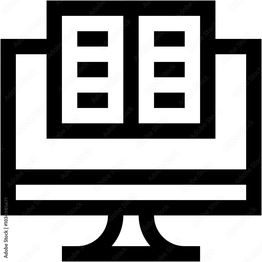 Vector Icon Book, online, education, read, learning Vector Icon Book, online, education, read, learning