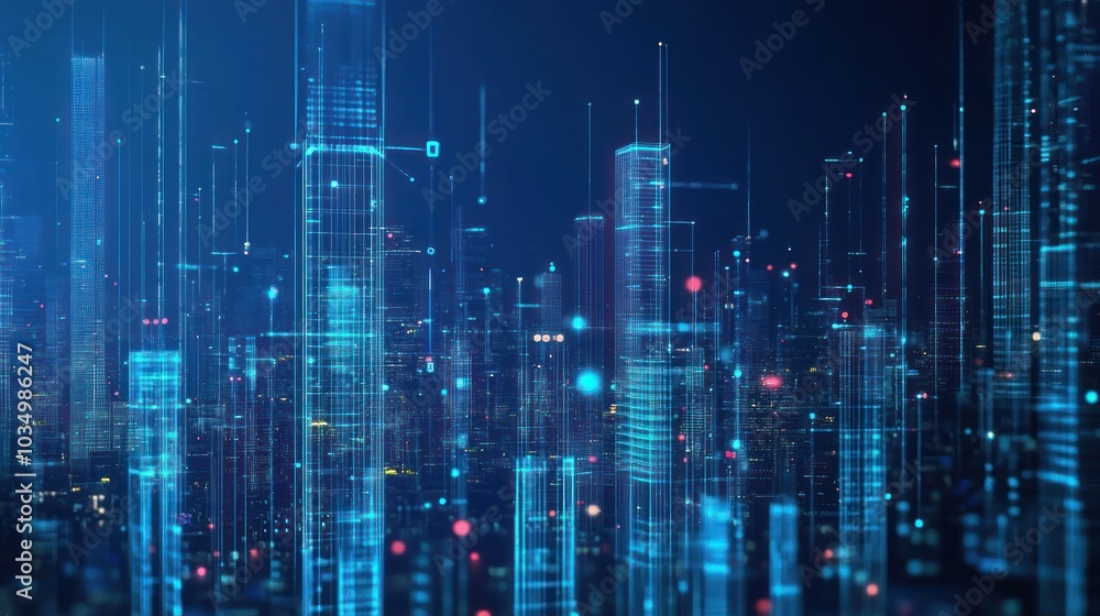 Digital Cityscape: A Futuristic Vision of Urban Life Digital Cityscape: A Futuristic Vision of Urban Life