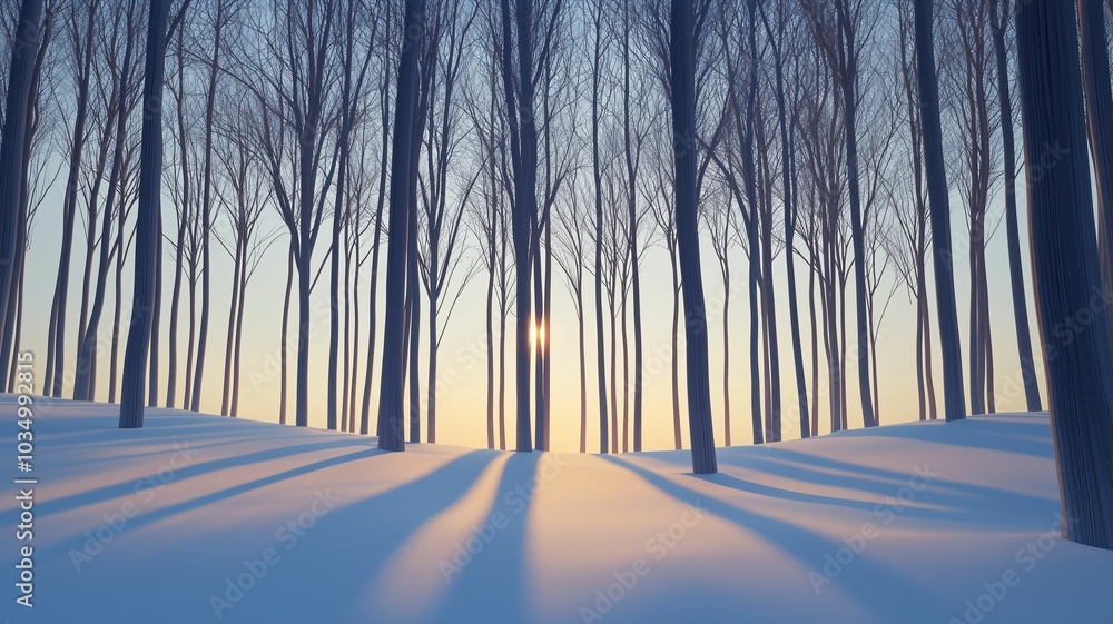 Winter Whispers: Minimalist Interpretations