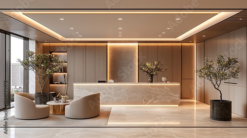 Elegant Modern Interior with Soothing Atmosphere