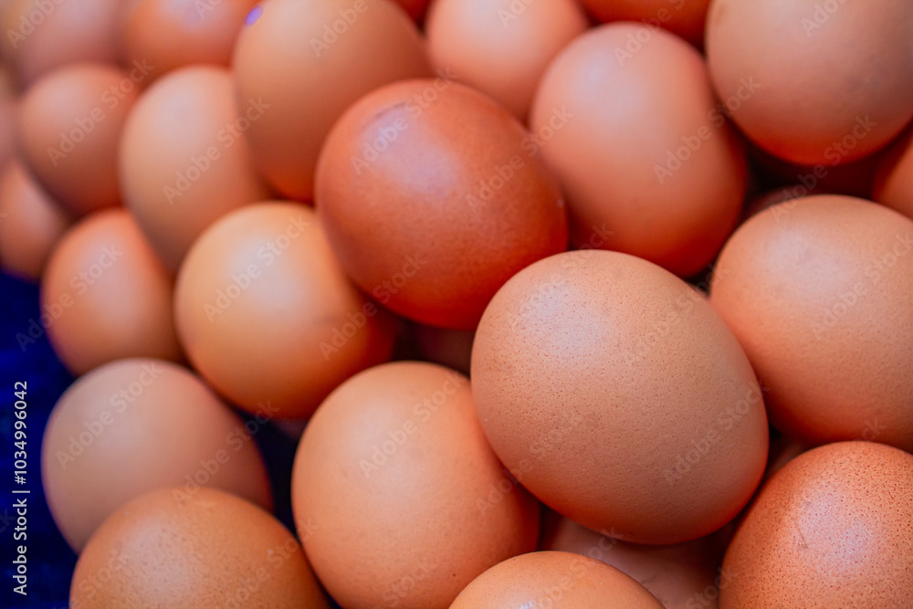 Eggs for sale at market. Eggs for sale at market.