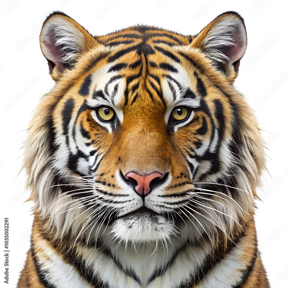 Obraz premium Tiger on Transparent Background. PNG. 