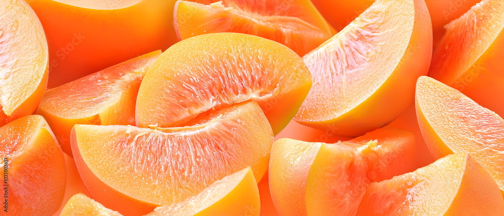 photo realistic stock microstock a Persimmon slices photo realistic stock microstock a Persimmon slices