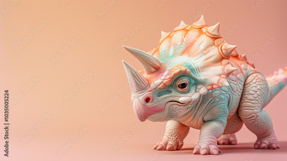 Cute Pastel Dinosaur Toy Cute Pastel Dinosaur Toy