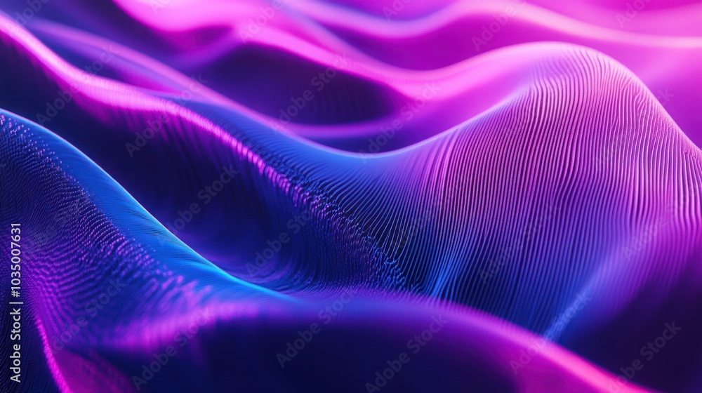 Abstract Purple and Blue Wavy Lines Abstract Purple and Blue Wavy Lines