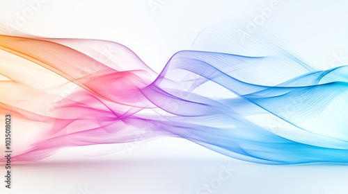 Wallpaper Mural Intricate interconnected smooth lines creating a soft ethereal pattern of harmony and movement Torontodigital.ca