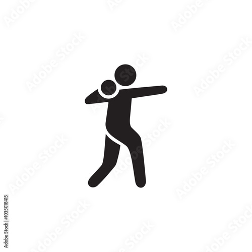 shot put  icon symbol sign vector