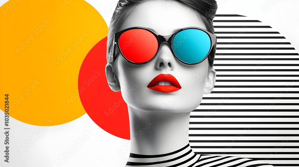 Glamorous Pop Art Couture Fashion with Bold Patterns and Avant Garde Aesthetics Glamorous Pop Art Couture Fashion with Bold Patterns and Avant Garde Aesthetics