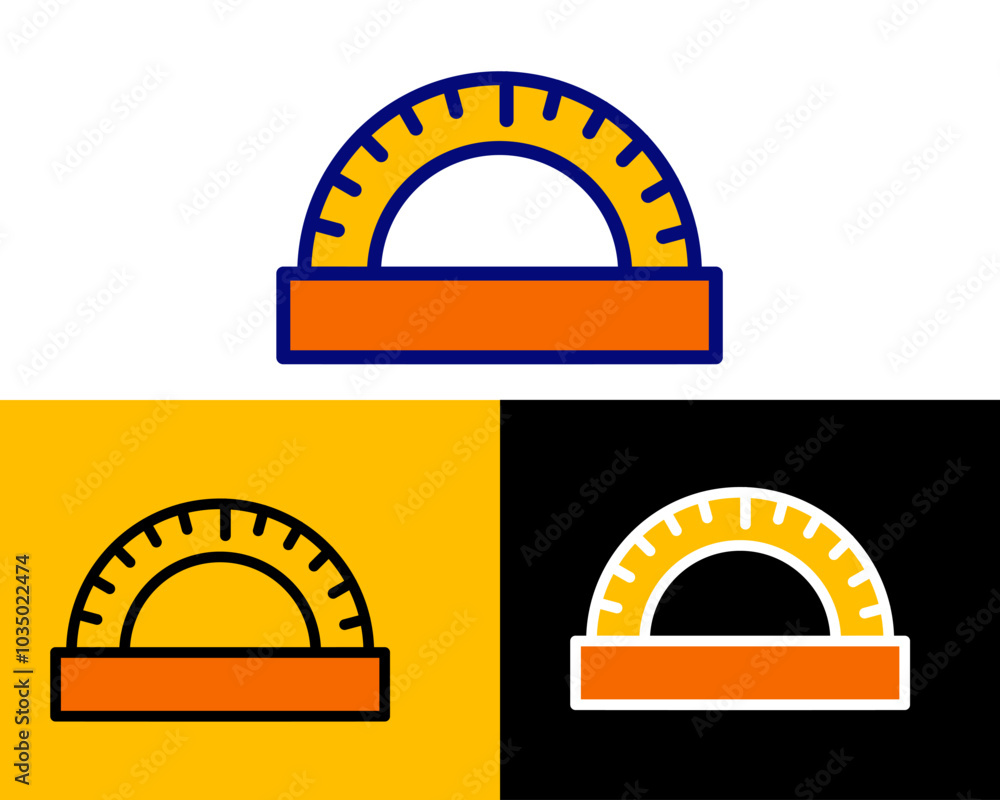 Illustration of ruler stationary, for measurement, create shape image or line Illustration of ruler stationary, for measurement, create shape image or line