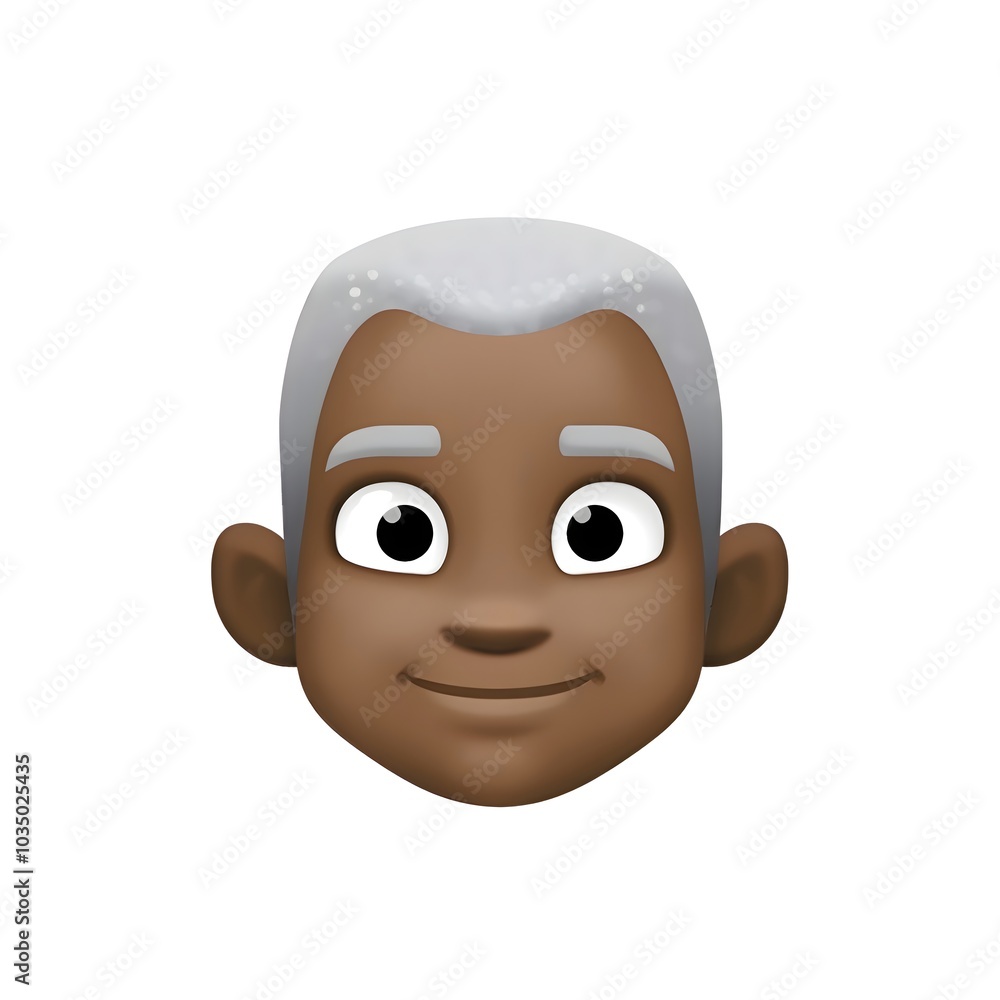 Fototapeta premium Older Man Emoji