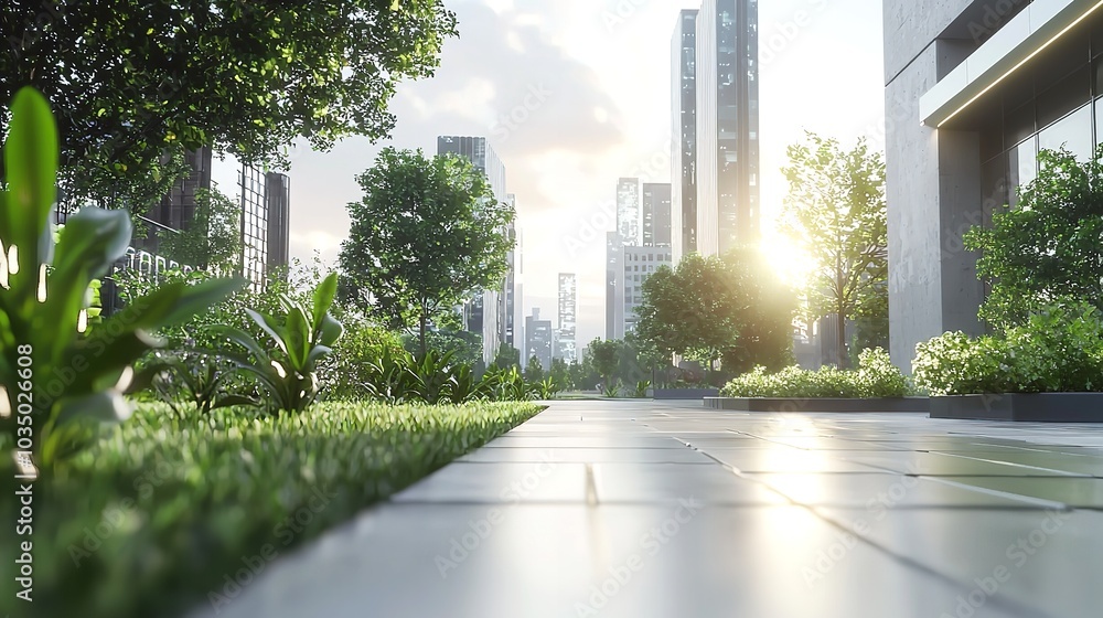 beautiful view of the buildings and trees beautiful view of the buildings and trees