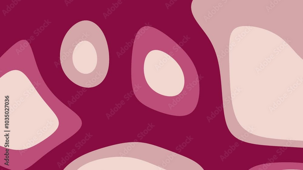 Abstract background with red and pink shapes.