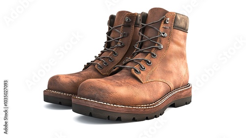 Stylish brown hiking boots designed for outdoor adventures, combining comfort and durability for every trail.