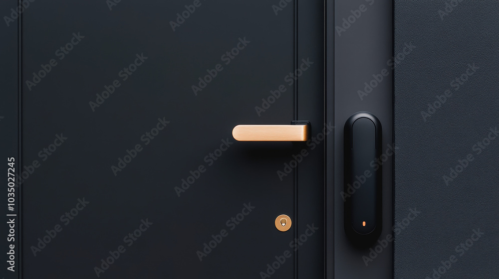 Plumber installing pipes in a new house, locksmith adjusting smart locks on a sleek front door Plumber installing pipes in a new house, locksmith adjusting smart locks on a sleek front door