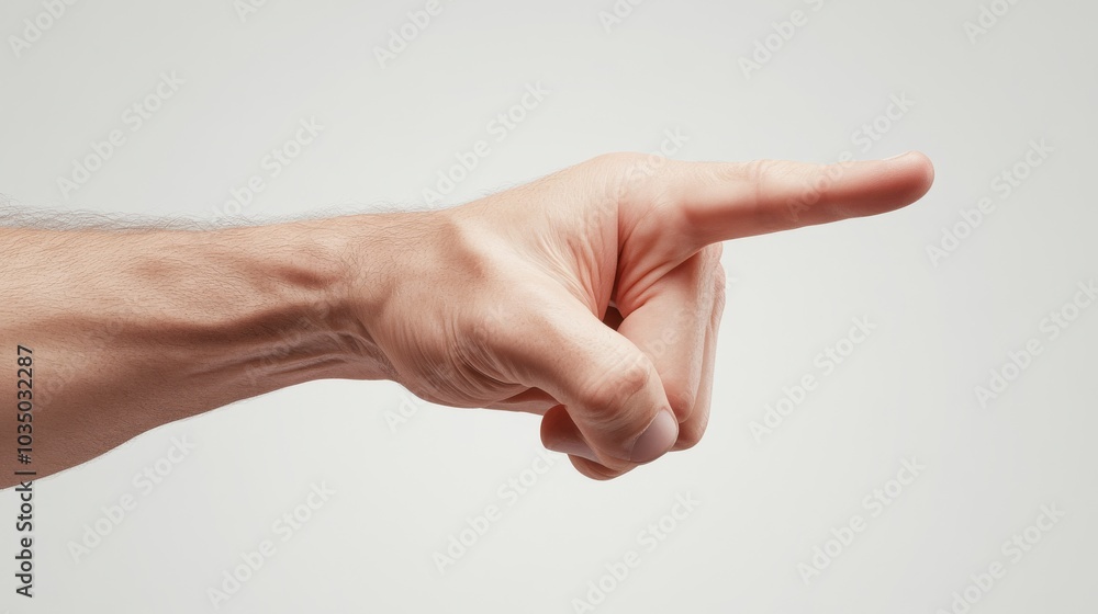 realistic 3d finger pointing gesture, smooth skin texture, peach-toned male hand, vector illustration, clean white background, minimalist design, anatomically accurate, soft shadows realistic 3d finger pointing gesture, smooth skin texture, peach-toned male hand, vector illustration, clean white background, minimalist design, anatomically accurate, soft shadows