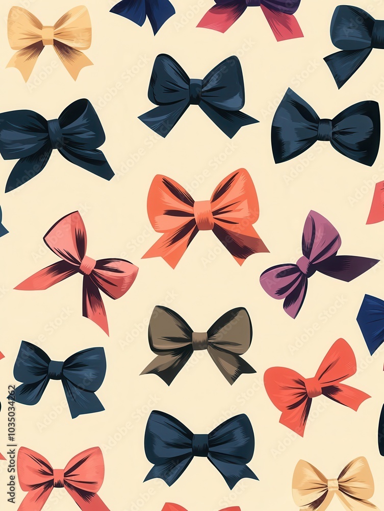 Colorful bows arranged in a vibrant pattern on a light background, perfect for crafting, fashion, or celebration themes. Colorful bows arranged in a vibrant pattern on a light background, perfect for crafting, fashion, or celebration themes.