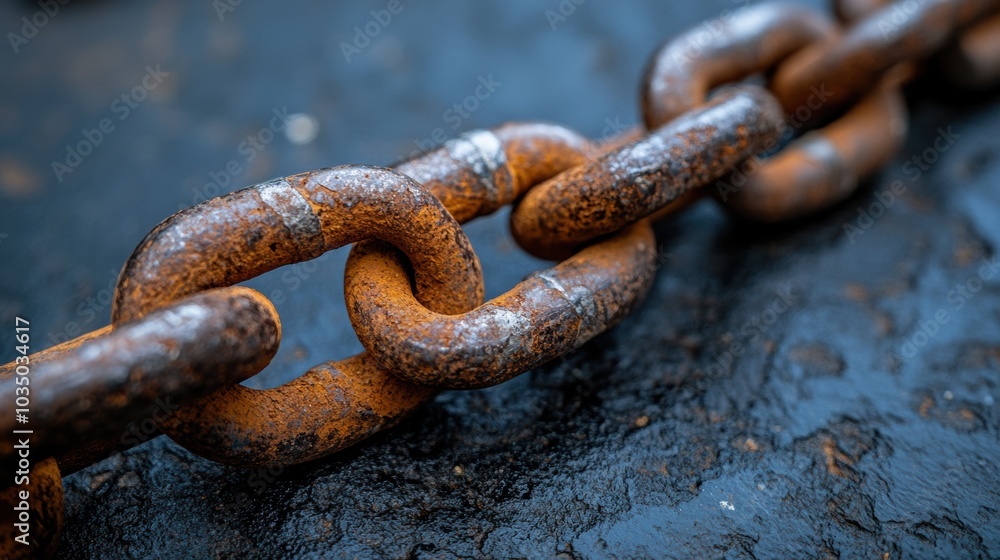 A broken chain link on a dark background, symbolizing breaking free from constraints A broken chain link on a dark background, symbolizing breaking free from constraints