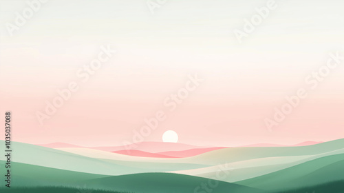 Soft Gradient Minimalist Landscapes