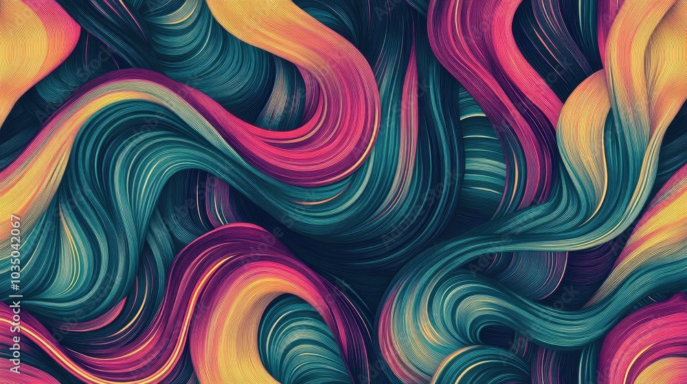 Obraz premium Abstract seamless background featuring a unique and vibrant pattern