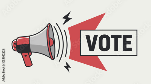 Artwork depicting the concept of presidential elections, democracy, and diversity	
