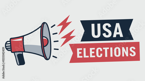 Artwork depicting the concept of presidential elections, democracy, and diversity	
