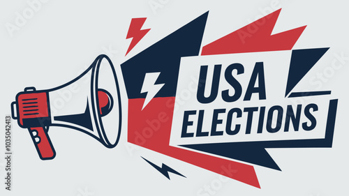 Artwork depicting the concept of presidential elections, democracy, and diversity	

