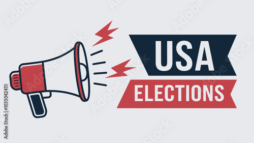 Artwork depicting the concept of presidential elections, democracy, and diversity	
