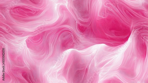 Seamless abstract fractal line illustration with pink tones