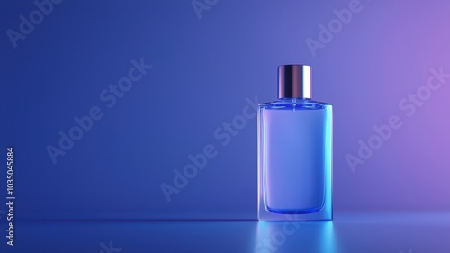 Elegant minimalist perfume bottle featuring sharp angular edges, perfect for modern fragrance branding.