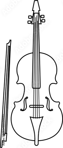Classical Violin Outline