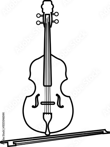 Classical Violin Outline