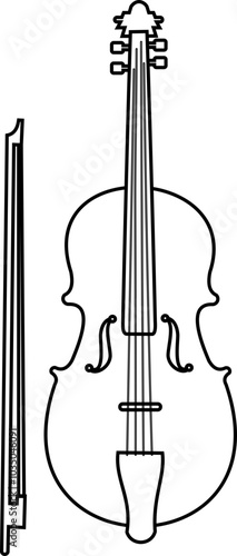 Classical Violin Outline