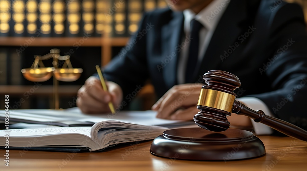 Lawyer representing a tech company in a patent dispute, reviewing evidence and preparing legal defenses Lawyer representing a tech company in a patent dispute, reviewing evidence and preparing legal defenses