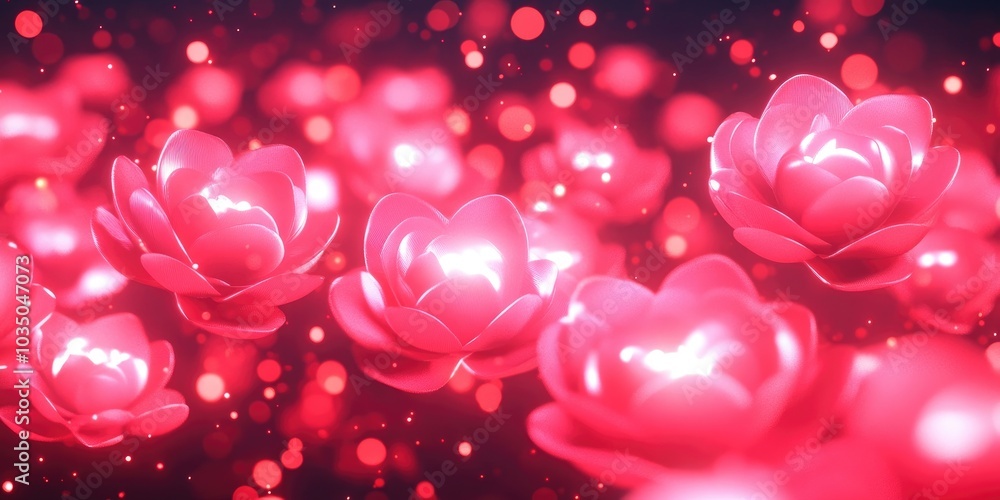 Close-up of flowers with a bokeh effect, Close-up of flowers blurry background Close-up of flowers with a bokeh effect, Close-up of flowers blurry background