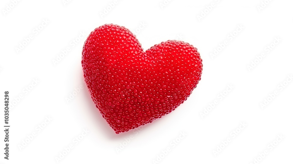 Symbol of Love and Valentine's Red heart shape isolated on white background. Symbol of Love and Valentine's Red heart shape isolated on white background.
