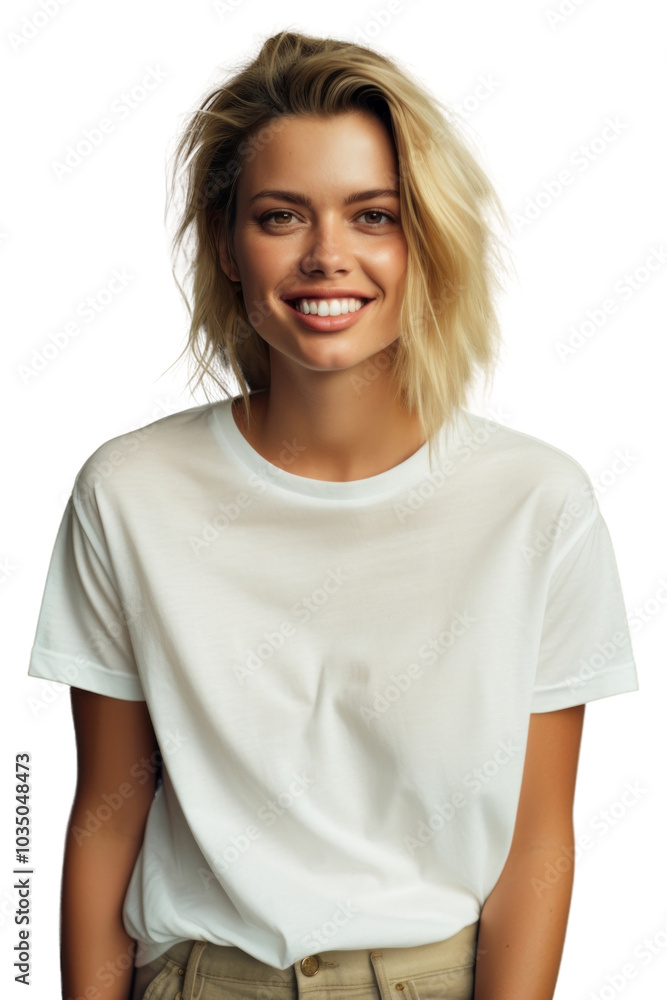 PNG T-shirt portrait sleeve blonde. PNG T-shirt portrait sleeve blonde.