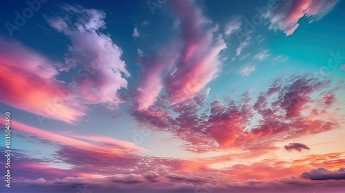 Fantastic view Beautiful sunset sky twilight times sky and clouds in dramatic background.