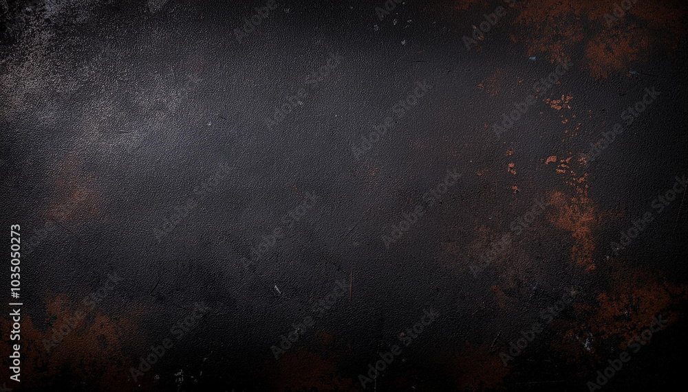 Obraz premium Black grunge metal empty background, old black steel texture with scratches cracks and rust. Construction concept