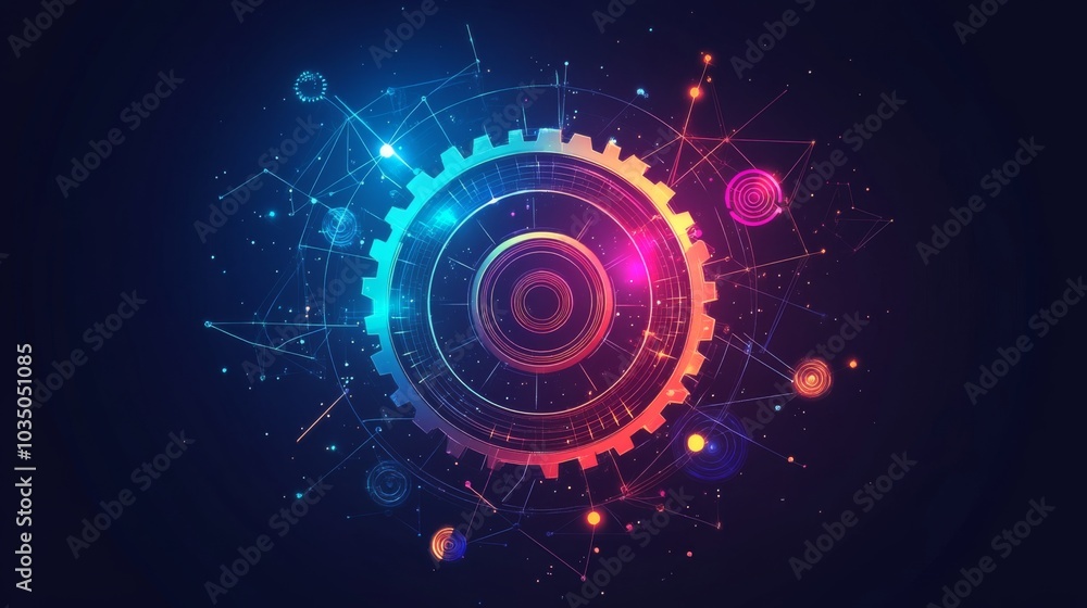 Futuristic Gear Digital Art Futuristic Gear Digital Art
