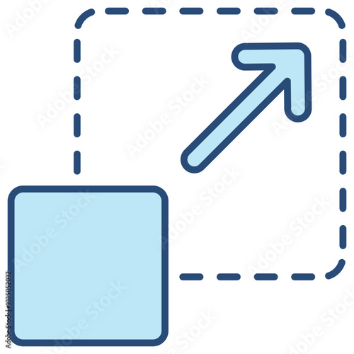Bild auf Leinwand Scalability  Icon Element For Design