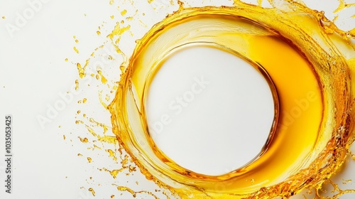 Golden Liquid Splash