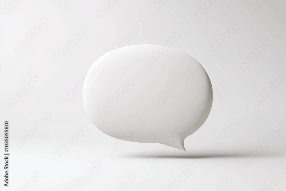 A minimalist speaking bubble mockup set against a pristine white backdrop, perfect for showcasing design concepts or digital text presentations. A minimalist speaking bubble mockup set against a pristine white backdrop, perfect for showcasing design concepts or digital text presentations.
