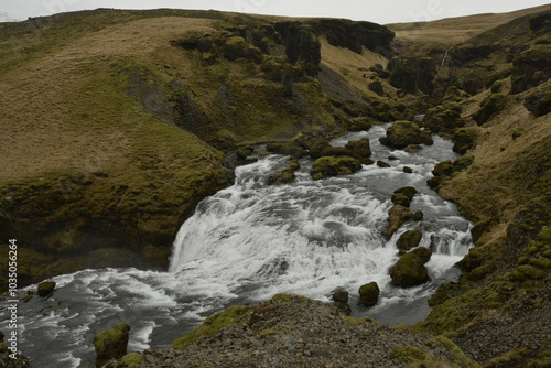 Island waterfall